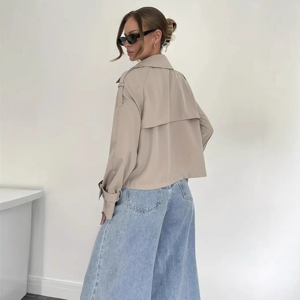 Designer Lapel Fashionable And Versatile Outerwear